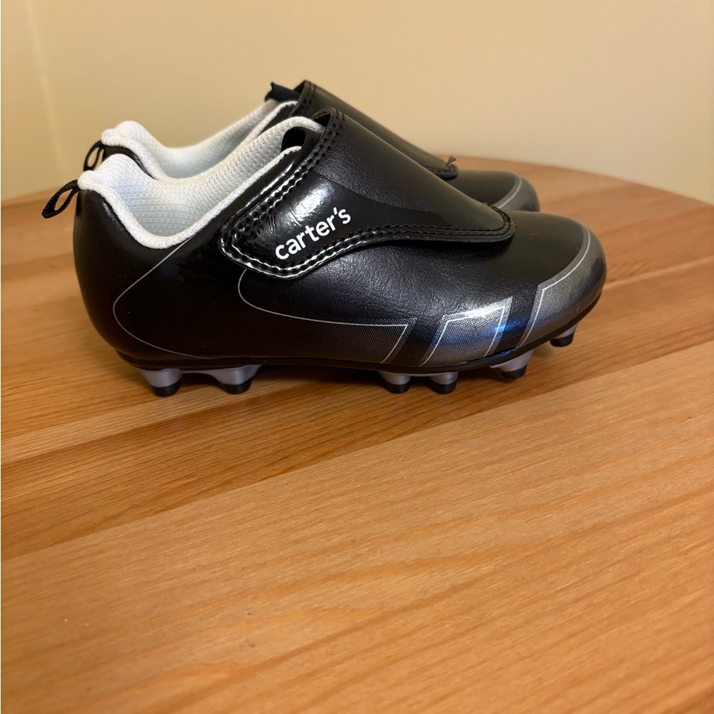 Carter's Black and White Kids Cleats